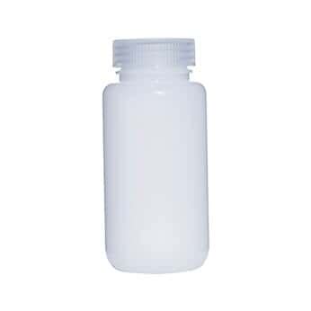 Cole-Parmer Essentials Wide-Mouth Transport Plastic Bottle, HDPE,250mL ...