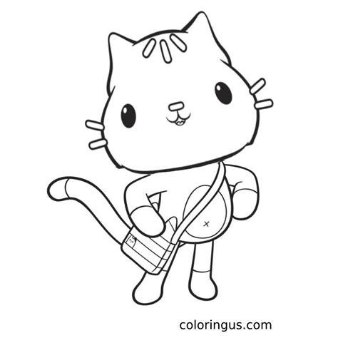 Gabby's Dollhouse Coloring Pages (Free Printable PDF)
