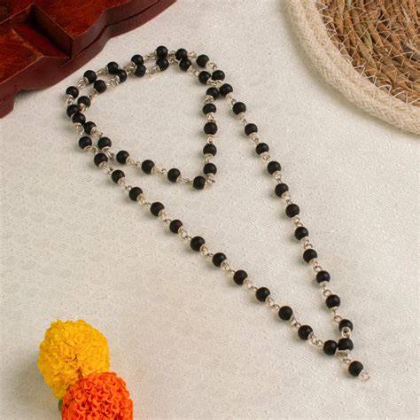 Karungali Malai Silver Cap Plated 8mm – Sri Brahmastra