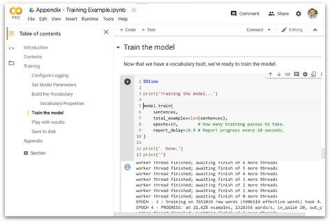 Image result for Word2vec Code in Jupyter