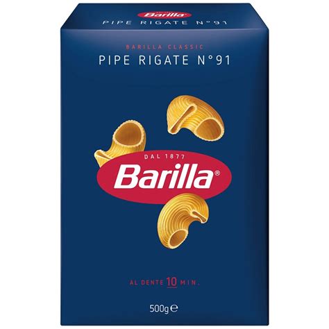 Barilla | Testenina Pipe Rigate 91 Barilla 500g | Maxi