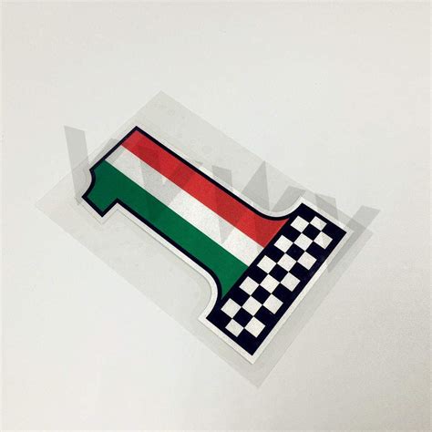 VVWV ® Flag Type No1 Racing Logo Stickers Exterior and Graphics Multi ...