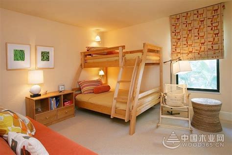 卧室 儿童房周内常见的高低床，充满童趣的设计，也是非常好的收纳手_装修美图-新浪家居