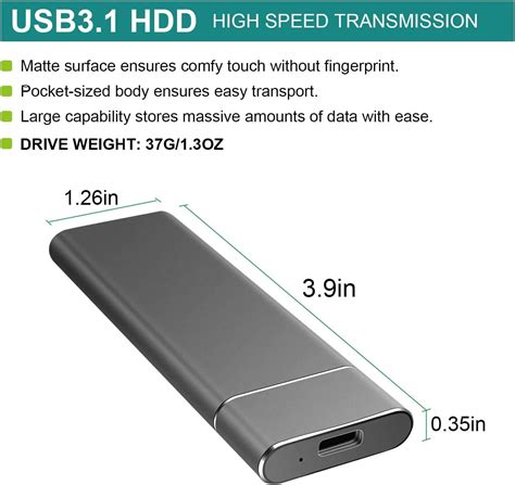 Buy MoonshineStillPro Portable 2TB External Hard Drive with Small Body ...