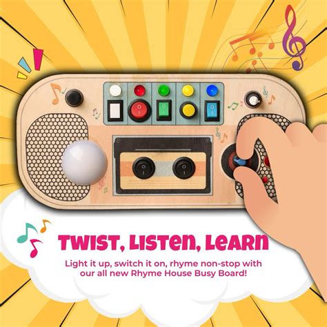 Rhyme House Montessori Busy Board-V8 Rechargeable – ClapStore Toys