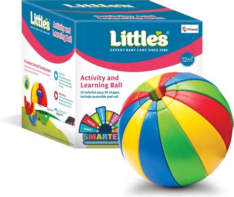 Buy Little's Soft Plush Baby Ball with Rattle Sound (size 11 cm,M ...