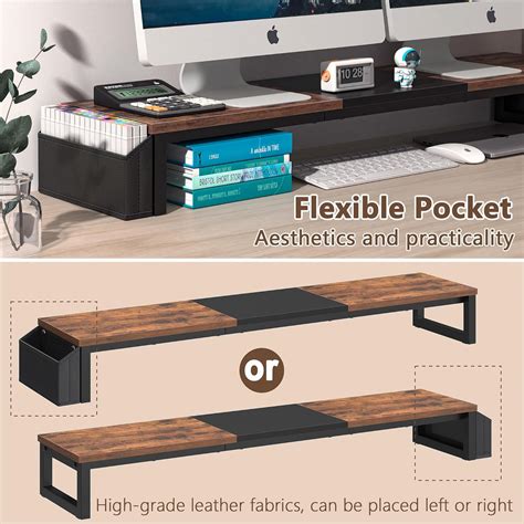 LAND·VOI Dual Monitor Stand Riser,41.5'' Long India | Ubuy