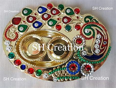 Buy SH Creation Pooja Thali Set (SHP 5) Online at Low Prices in India ...