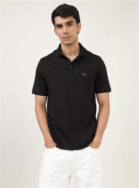 Andamen Oxen Black Cotton Polo