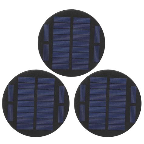 Buy Solar Panel, 3Pcs Round Solar Panel Module, Upgraded Portable Solar ...
