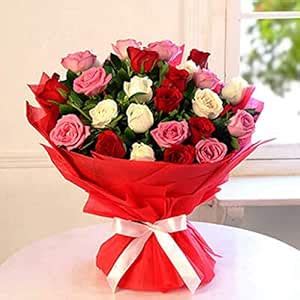 The FloralMart® Mother's Day Special Fresh Flowers Bouquet of 40 Mixed ...