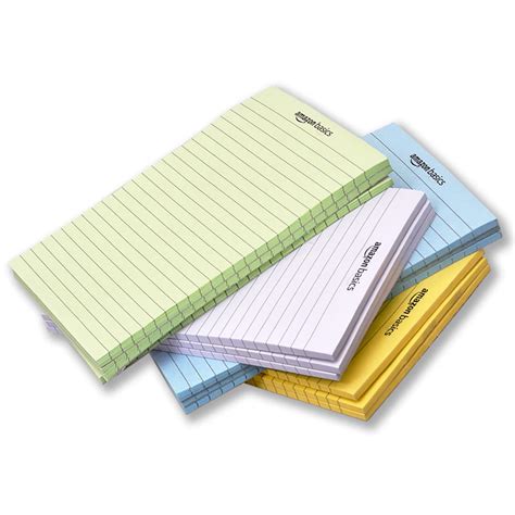 AmazonBasics Wide Ruled 5x 8 - Inch 50-Sheet Lined Writing Note Pad ...