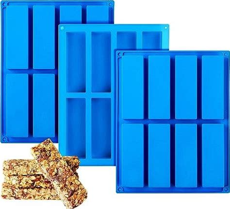 Skytail 1 Pcs 8 Cavity Large Rectangle Granola Bar Silicone Mold ...