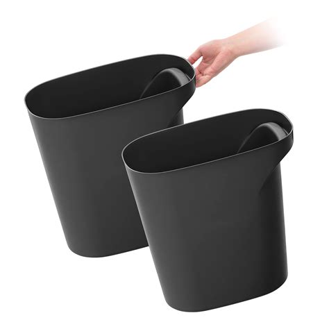 IRIS USA 6 Gallon / 24 Quart Plastic Wastebasket Trash Cans for Home,2 ...