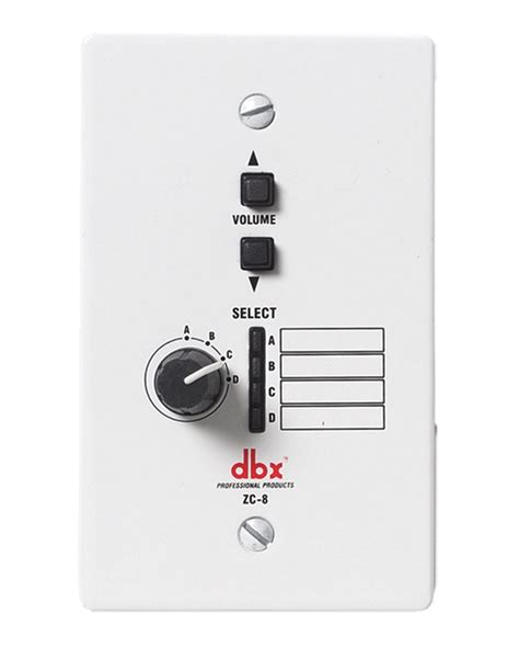 dbx ZC-8 Wall-Mounted Zone Controller : Amazon.in: Musical Instruments
