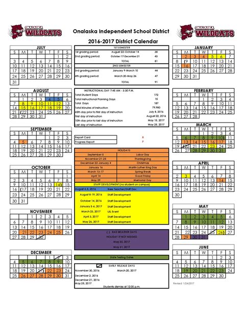 Onalaska Isd Calendar