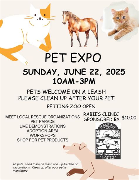 Pet Expo & Rabies Clinic, 57 Alyson's Lane, Walpole, NH, United States ...