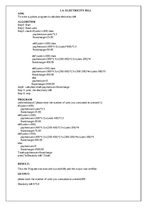 GE3171 Problem-Solving-and-Python-Programming-Lab - 1 .A. ELECTRICITY ...