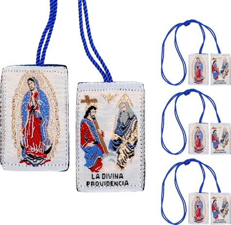 Tierra Espirituosa Brown & Green Scapular Necklace Pack of 3 - Mexican ...