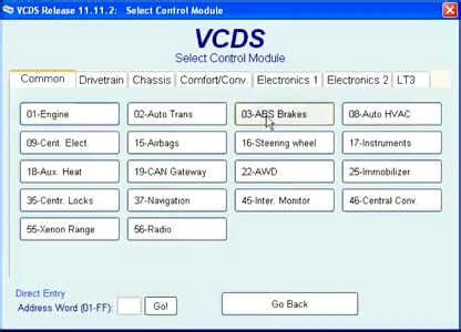 Image result for Coding for New ABS Module Audi