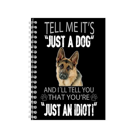 German Shepherd Notebook - Dog Owners Gift Idea - Writing Books Notepad ...