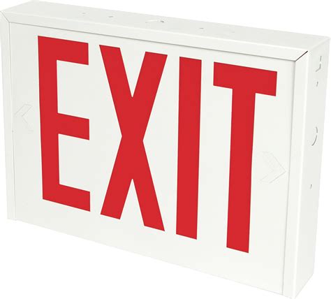 Image result for Glass Red LED Exit Sign