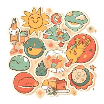 Sun Sticker PNG 的图像结果