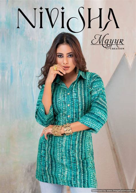 Mayur Nivisha Vol 1 Heavy Rayon Tunic Top Collection