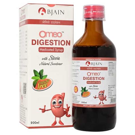 Buy BJAIN OMEO HOMEOPATHIC DIGESTION -SUGAR FREE SYRUP -200ML Online ...