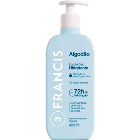 Kit Hidratante Francis Algodão Azul Corporal 200ml + 400ml | SHEIN Brasil
