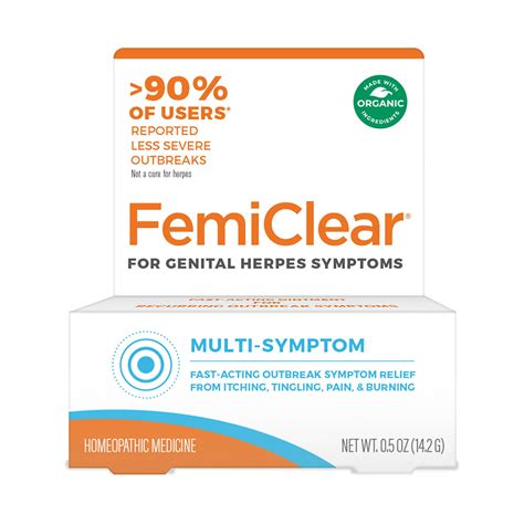 FemiClear for Genital Herpes Symptoms, Multi-Symptom | All-Natural ...