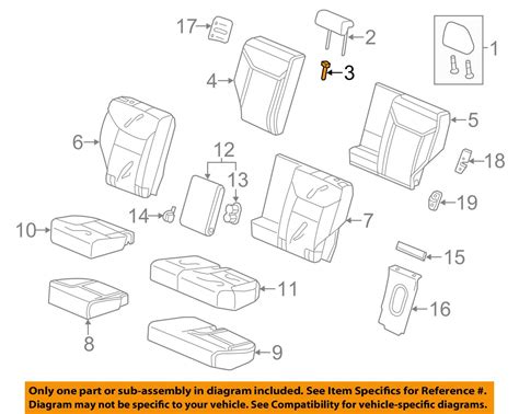 Honda Genuine 81144-SDA-A01YP Headrest Lock Guide, Warm Gray : Amazon ...