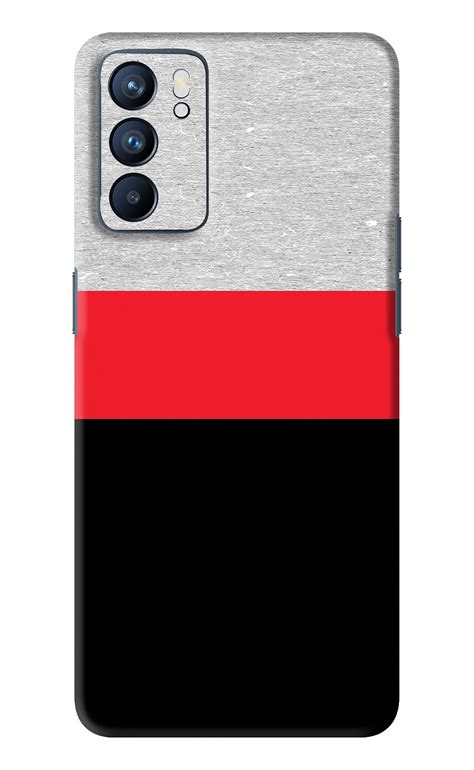 Tri Color Pattern Oppo Reno 6 Back Skin Wrap | Only Rs.149 – SkinLelo