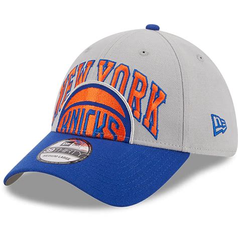 Men's New York Knicks New Era Gray/Blue Tip-Off Two-Tone 39THIRTY Flex Hat