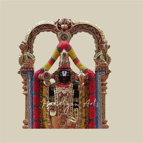18" Lord Venkateswara Tirupati Balaji Marble Deity