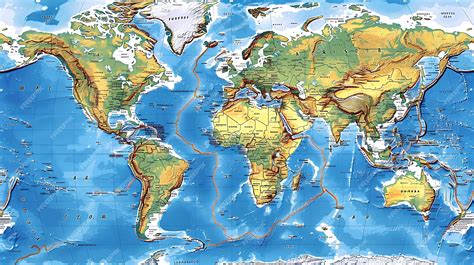 Big World Map Physical 的图像结果