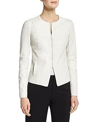 Buy FuDa Women's Winter White Faux Suede & Fur Lined JACKET L New at ...
