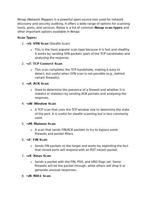 Nmap Options 的图像结果