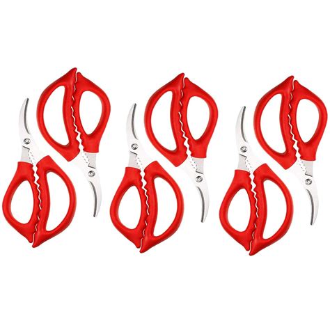 Buy 6 Pack Kitchen Seafood Scissors Fish Scissors Crab Scissors Lobster ...