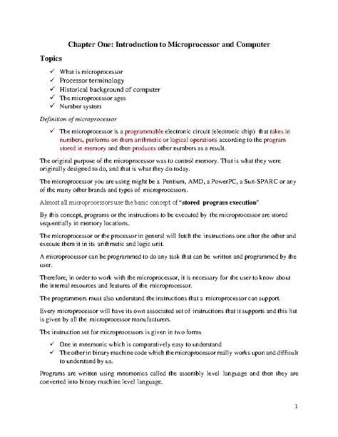 Image result for Microprocessor Chapter 1