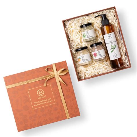Brillare Natue's Basket Luxe Gift Box, Real Neem, Rose & Vitamin C Face ...
