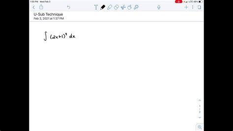 How to Perform U Sub 的图像结果