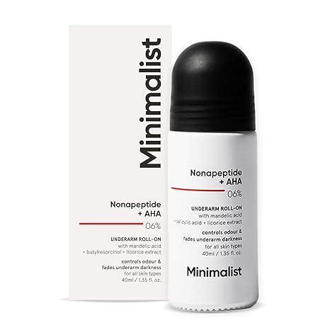 Buy Minimalist Underarm Roll On Deodorant with Nonapeptide + AHA BHA 06 ...