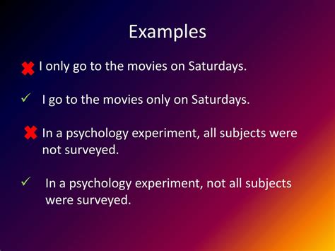 Image result for Limiting Modifiers List