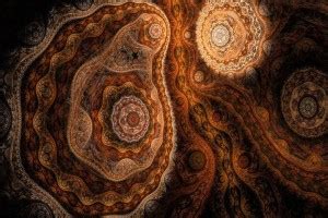 Exclusive AZOHP4099 Brown Fractal Design Full HD Poster Latest Best New ...