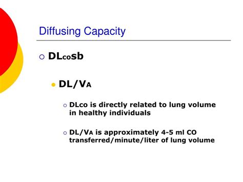 Image result for Lung Diffusing Capacity