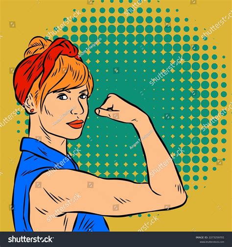Woman Muscle Arm Vector