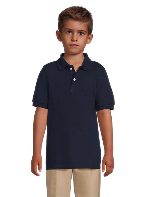 Wonder Nation Boys Polo Shirt - Short Sleeve Cotton - Walmart.com