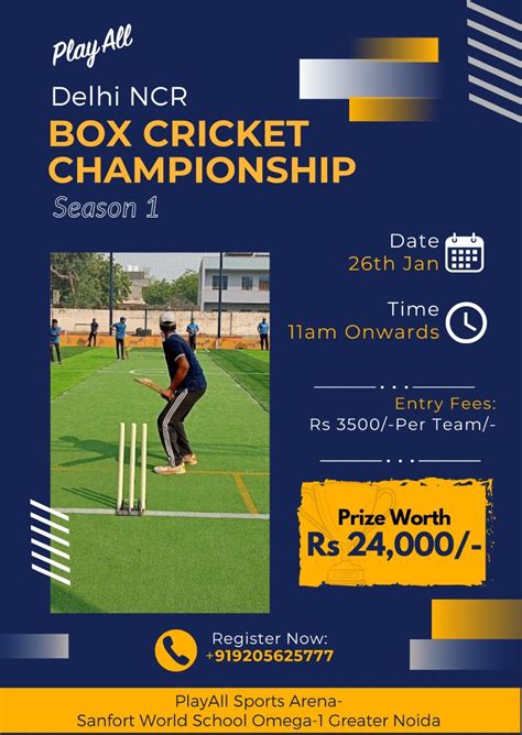 ? Delhi NCR Box Cricket Championship - Greater Noida, Season 1 ...