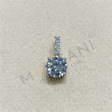 Moissanite Round Shape Pendant - Moissani.in